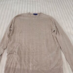 Beige Crew Neck Sweater